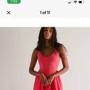 Free People Dylan Midi Dress S Women's Casual Flared Boho Poplin